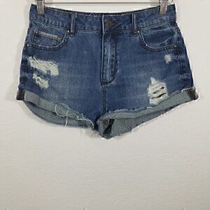 Garage Montreal Distressed Cut-Off Jean Shorts 5